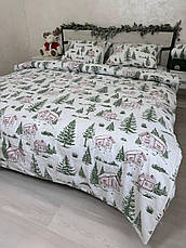 Байковий комплект постільної білизни Півтораспальний розмір, фото 5
