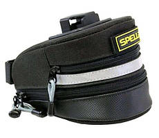 Сумка велосипедна під сідло (чорно-сіра) (Spelli) (TOP QUALITY. 170 x 115 x 110 мм) FM, MC-R-272996