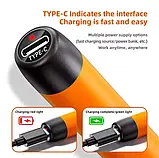 Портативний Паяльник Акумуляторний 1000mAh (USB Type-C) з Регулюванням Температури 260°C-450°C, фото 8