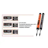 Портативний Паяльник Акумуляторний 1000mAh (USB Type-C) з Регулюванням Температури 260°C-450°C, фото 5