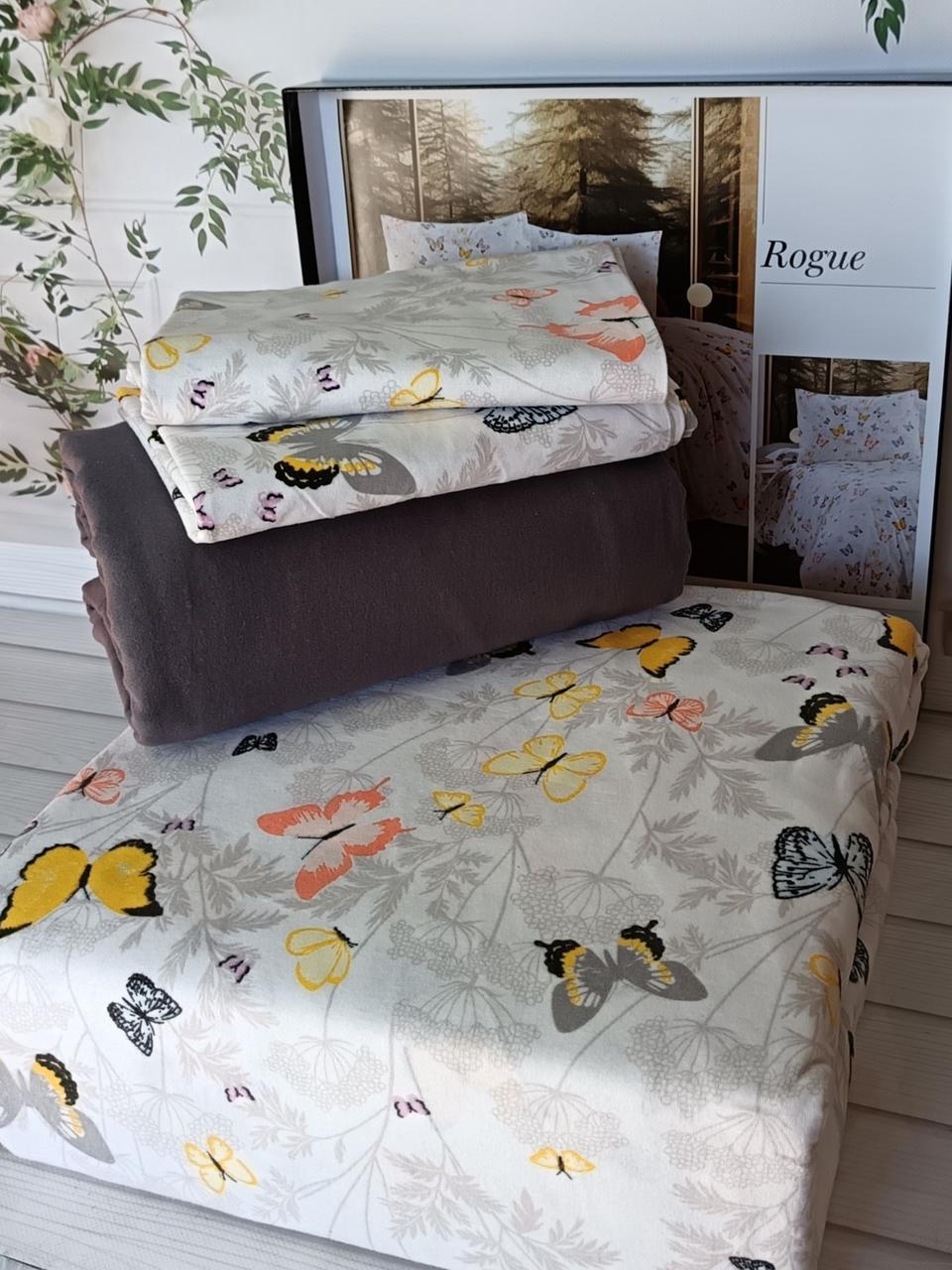 Постільна білизна Belizza Home фланелеве байкове євро розмір Rogue, фото 1