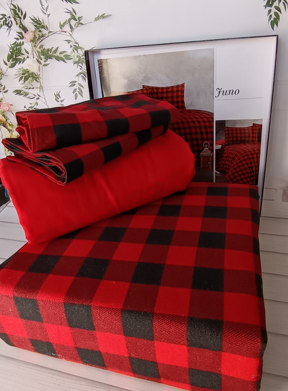 Постільна білизна Belizza Home фланелеве байкове євро розмір Funo, фото 1