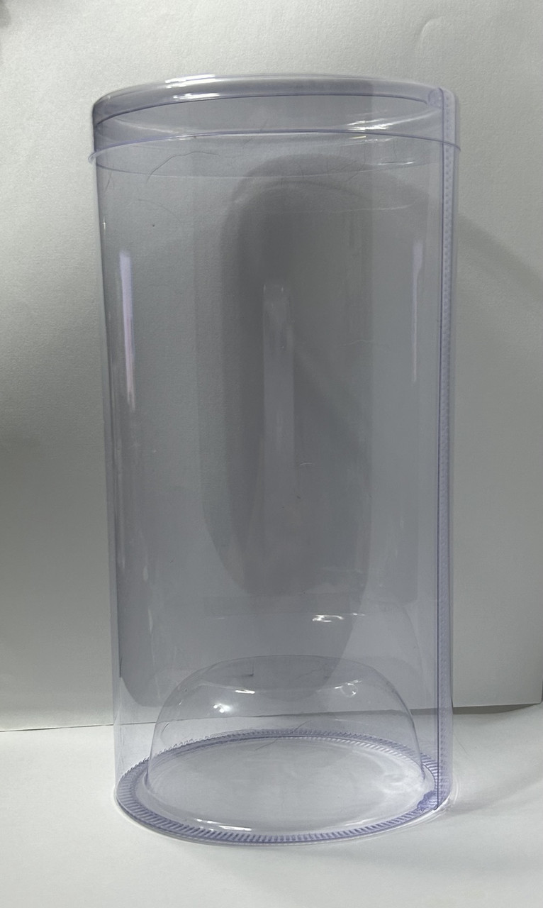 Тубус пластиковий 100х75х200 мм овальний харчовий Прозорий, фото 1