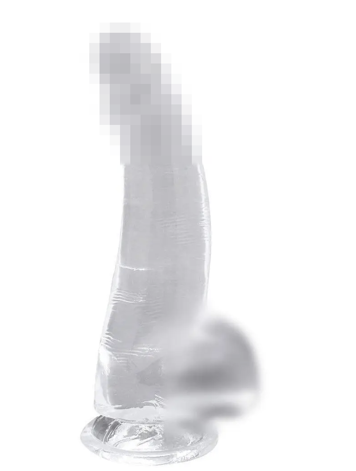 Прозорий фаллоїмітатор Alive Jelly Dildo Ranger, 21х4 см., фото 1