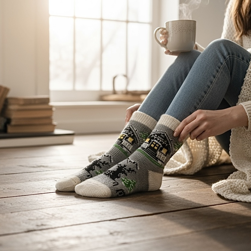 805 Шкарпетки шерстяні 36-40, фото 1