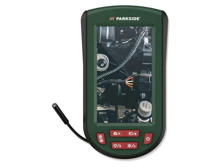 Кольоровий Технічний Ендоскоп-Камера Parkside PKIK 4.3 A2 з Екраном 4.3", Кабелем 1м та Записом Відео/Фото, фото 1
