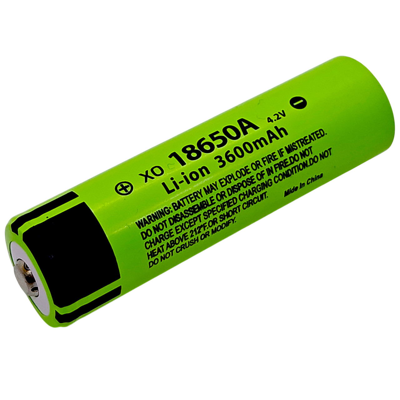 Акумулятор 18650 Li-ion XO 3600 мАг — для аварійної лампочки, ліхтарика, вейпа, безперебійника, фото 1