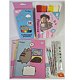 Шкільний набір канцелярії Pusheen Yes 12 предметів, фото 3
