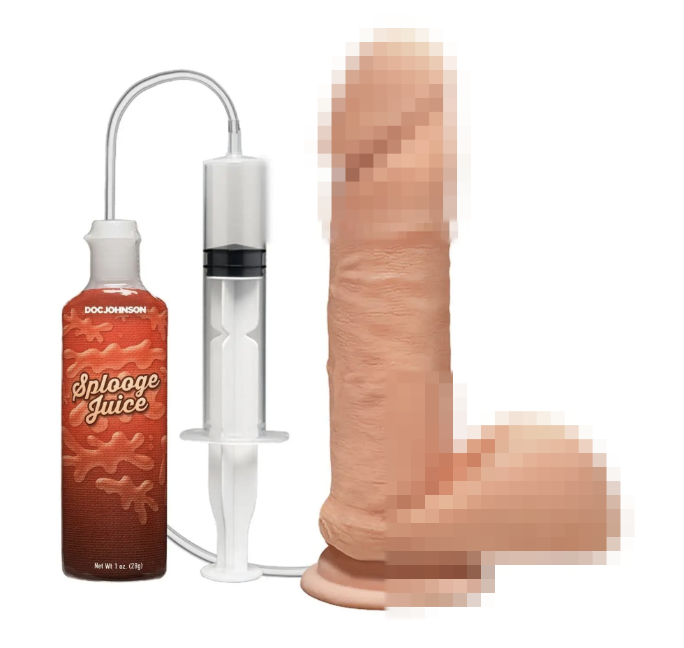 Фалоімітатор з еякуляцією Doc Johnson D ULTRASKYN Perfect D Squirting - 7 Inch, 18х4,3 см., фото 1