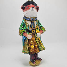 Скляна ялинкова іграшка на ялинку Лис  королівський ліс polskie zabawki