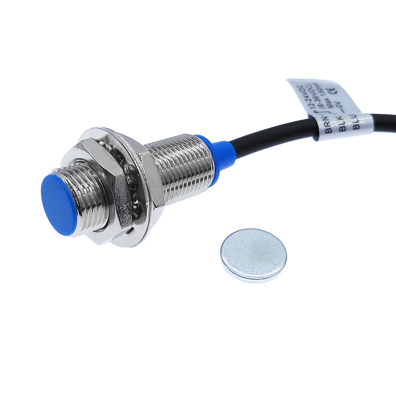 Магнітний датчик наближення NJK-5002C Hall Sensor NPN NO DC 6–36V, 3-жильний, латунний корпус