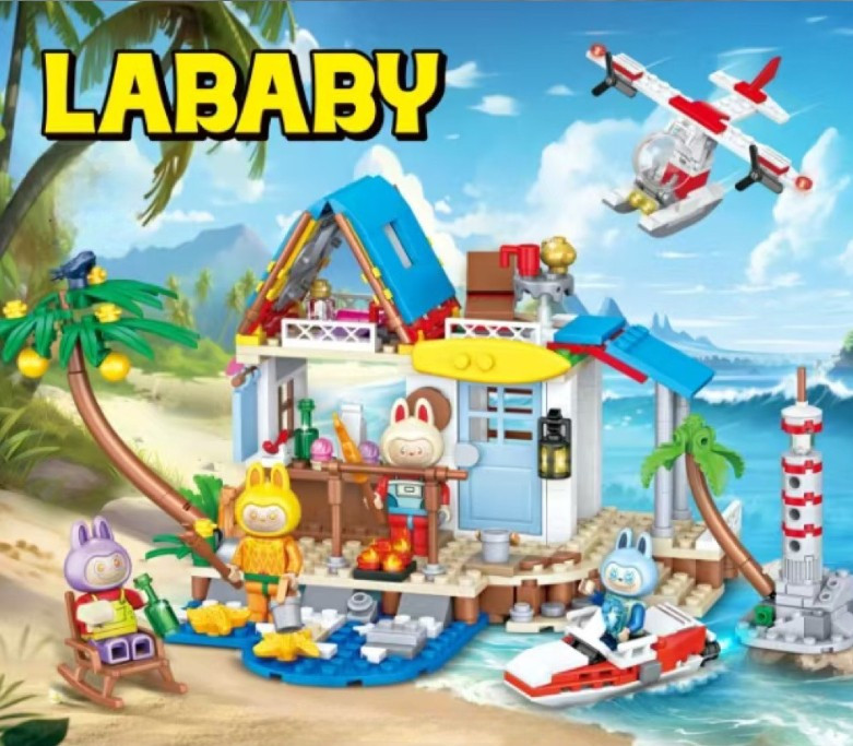 Дитячий конструктор Лабубу Labubu Villa 36003 фігурки лего 505 деталей, фото 1