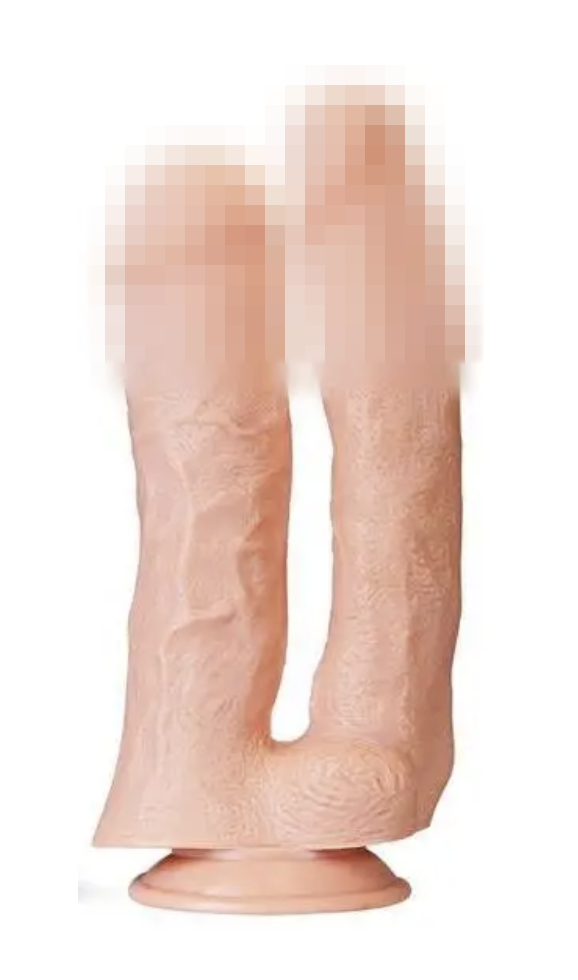 Подвійний фалоїмітатор 12" King-sized Dildo Flesh, 33х6,8 см., фото 1