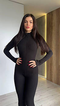 Комбінезон із рубчика на флісі XS–S, S–M , M–L Чорний