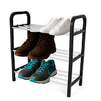 Підставка для взуття Shoe Racks на 3 яруси, полиця для взуття в передпокій - стелаж для зберігання взуття