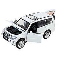 Машина метал Mitsubishi Pajero 4WD Turbo Мітсубісі біла 1:33 світло звук 14,5*5,5*5,5см (68463W), фото 3