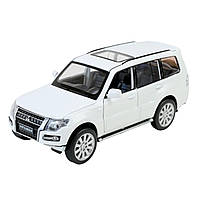Машина метал Mitsubishi Pajero 4WD Turbo Мітсубісі біла 1:33 світло звук 14,5*5,5*5,5см (68463W), фото 7