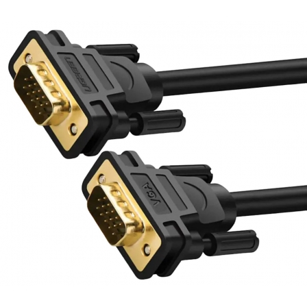 Кабель UGREEN VG101 VGA Male to Male Cable 1m (Black) (11673)