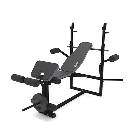 Універсальна лавка для жиму WCG 0070 + Бруси + Приставка скотта, фото 1