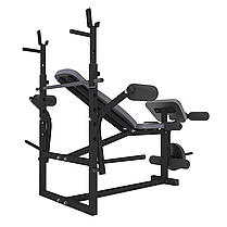 Універсальна лавка для жиму WCG 0070 + Бруси + Приставка скотта, фото 4