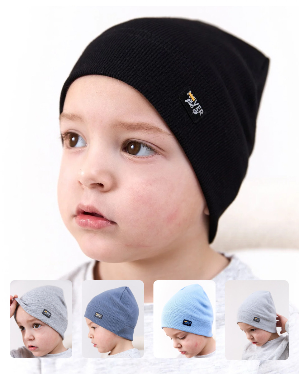 Шапка одношарова для хлопчиків арт. 3680, фото 1
