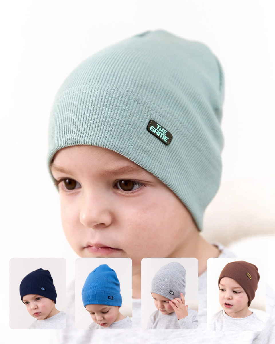 Шапка одношарова для хлопчиків арт. 3681, фото 1