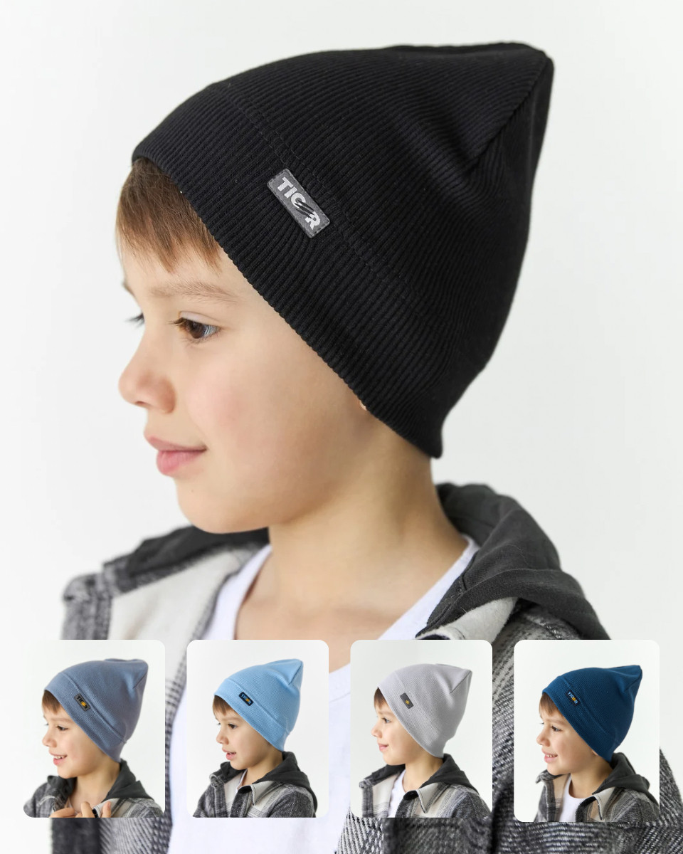 Шапка одношарова для хлопчиків арт. 3684, фото 1