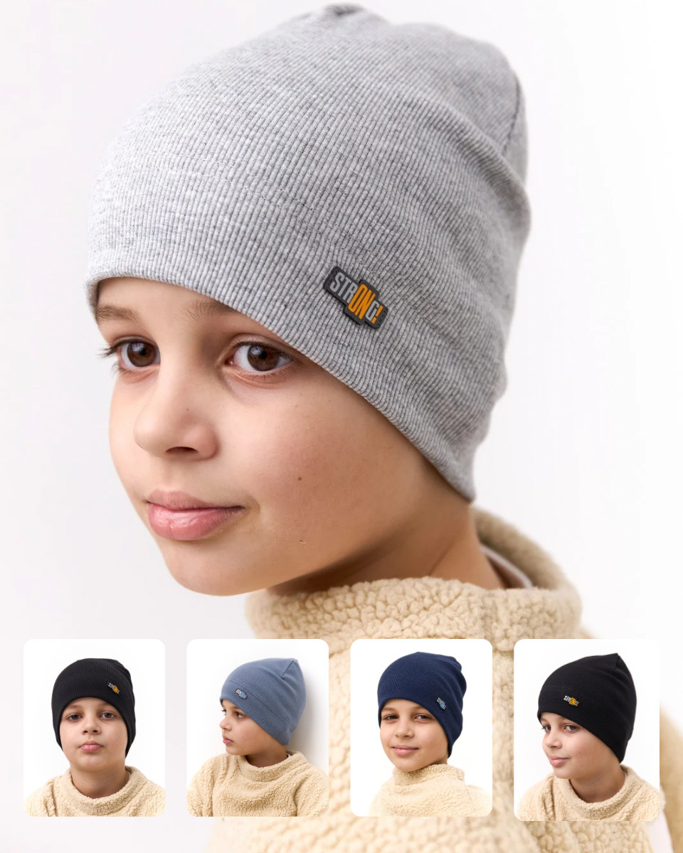 Шапка одношарова для хлопчиків арт. 3685, фото 1