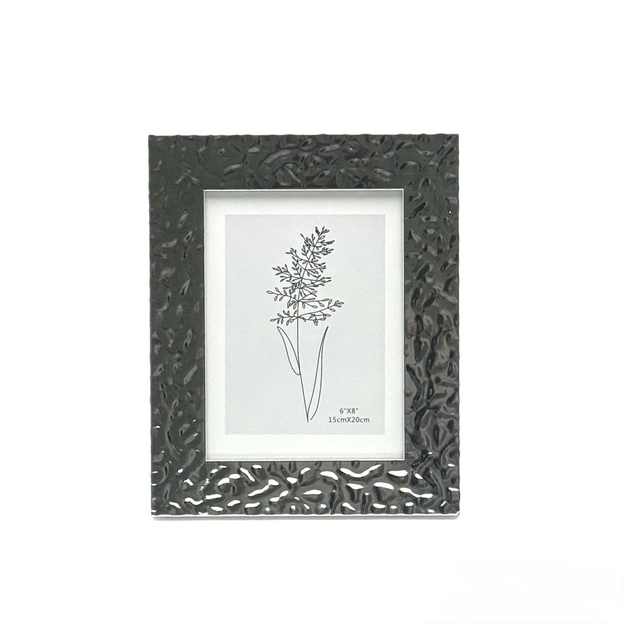 Рамка пластікова 3701 15*20 срібна з візерунком