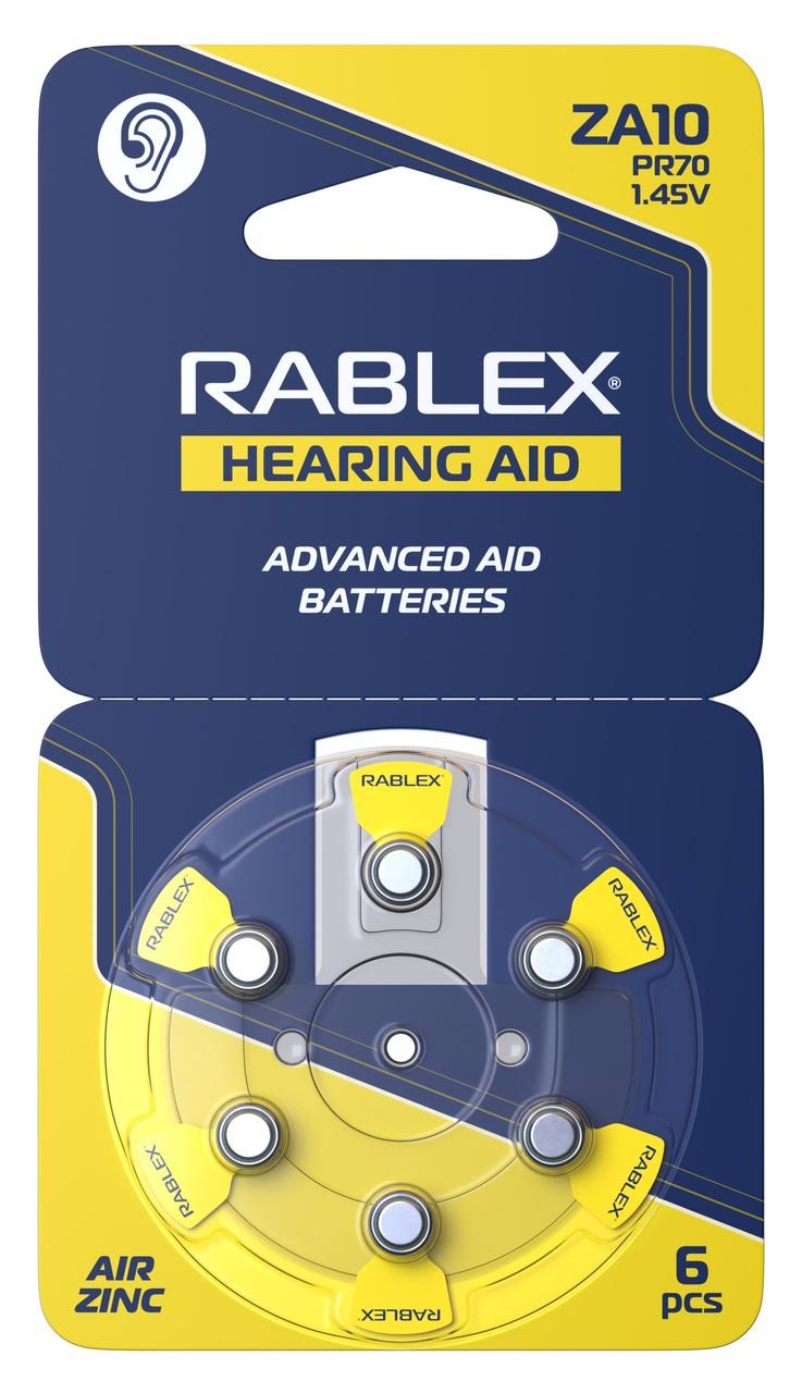 Батарейки Rablex ZA13 Zinc Air 6шт