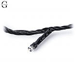 Світлодіодна гірлянда Нитка 1000 Led чорний шнур 50 метрів Теплий білий, фото 3