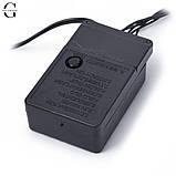 Світлодіодна гірлянда Нитка 1000 Led чорний шнур 50 метрів Теплий білий, фото 4