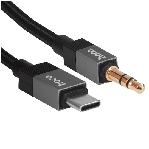 Кабель Hoco UPA32B Clever digital audio conversion cable Type-C - jack 3.5 мм Black