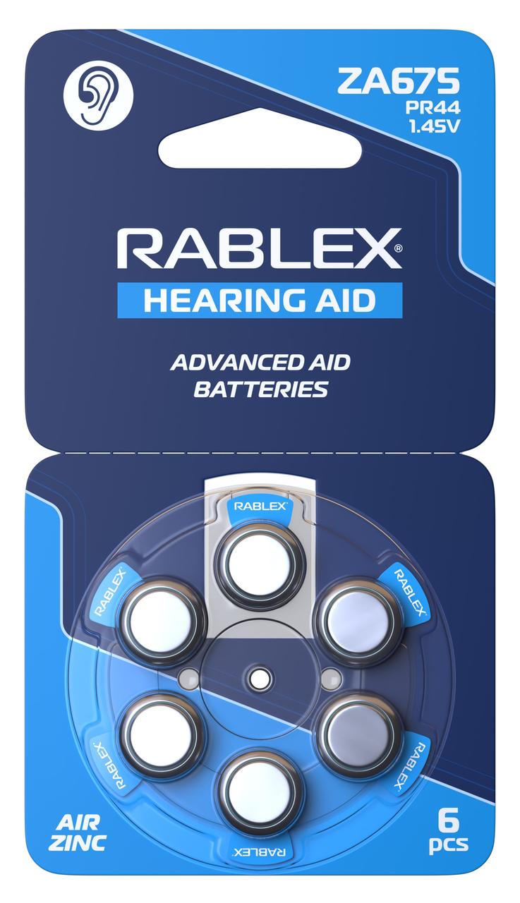 Батарейки Rablex ZA675 Zinc Air 6шт