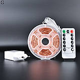 Гірлянда Роса 100 м/1000 High-Brightness LED, IP44, тепле світло, USB + пульт, фото 3