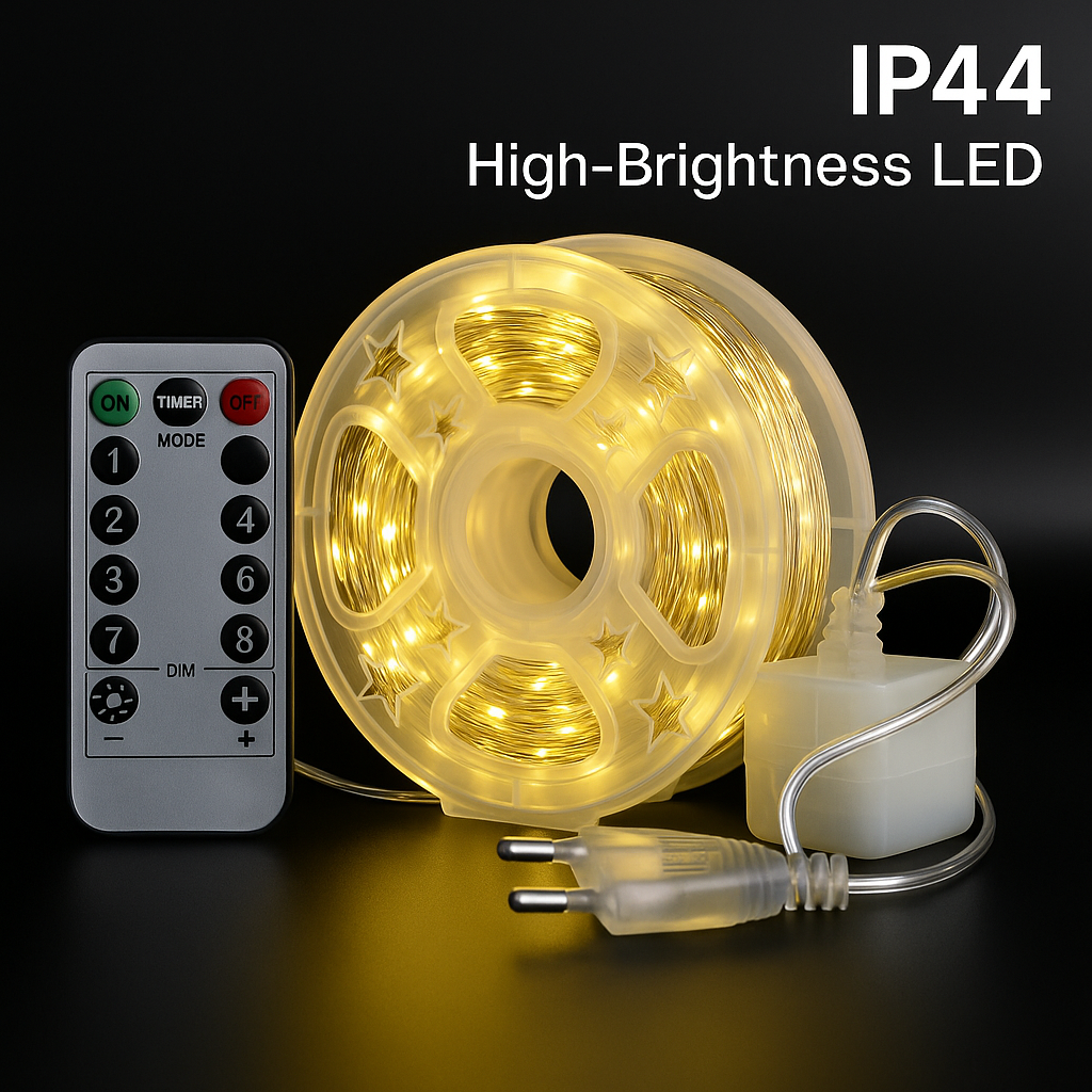 Гірлянда Роса 100 м/1000 LED (Тепло біле світло, IP44, High-Brightness LED), фото 1