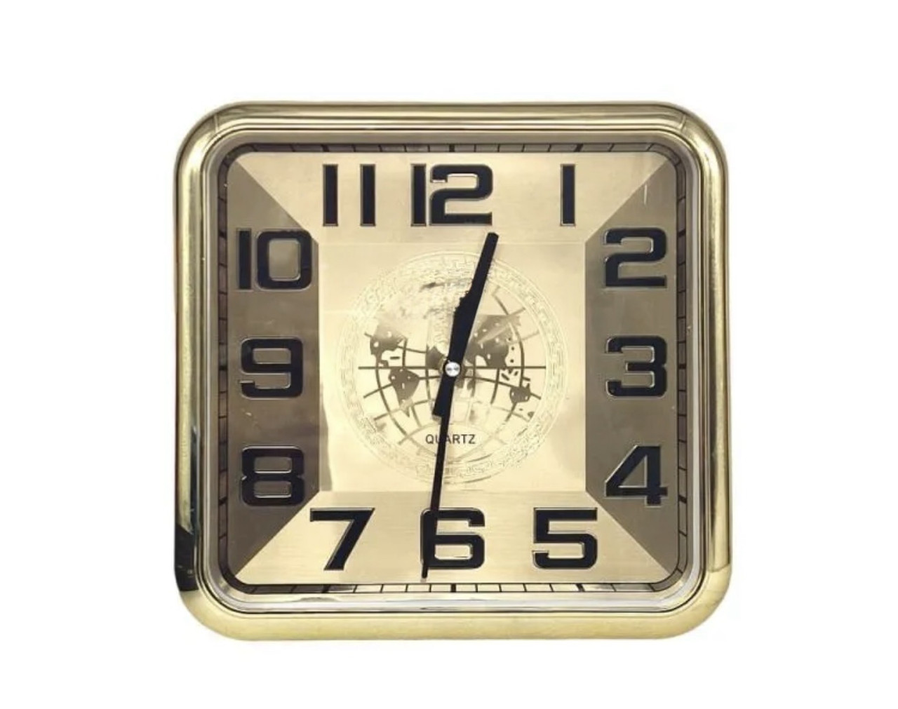 Годинник настінний 9217D квадратний золотий (27см)