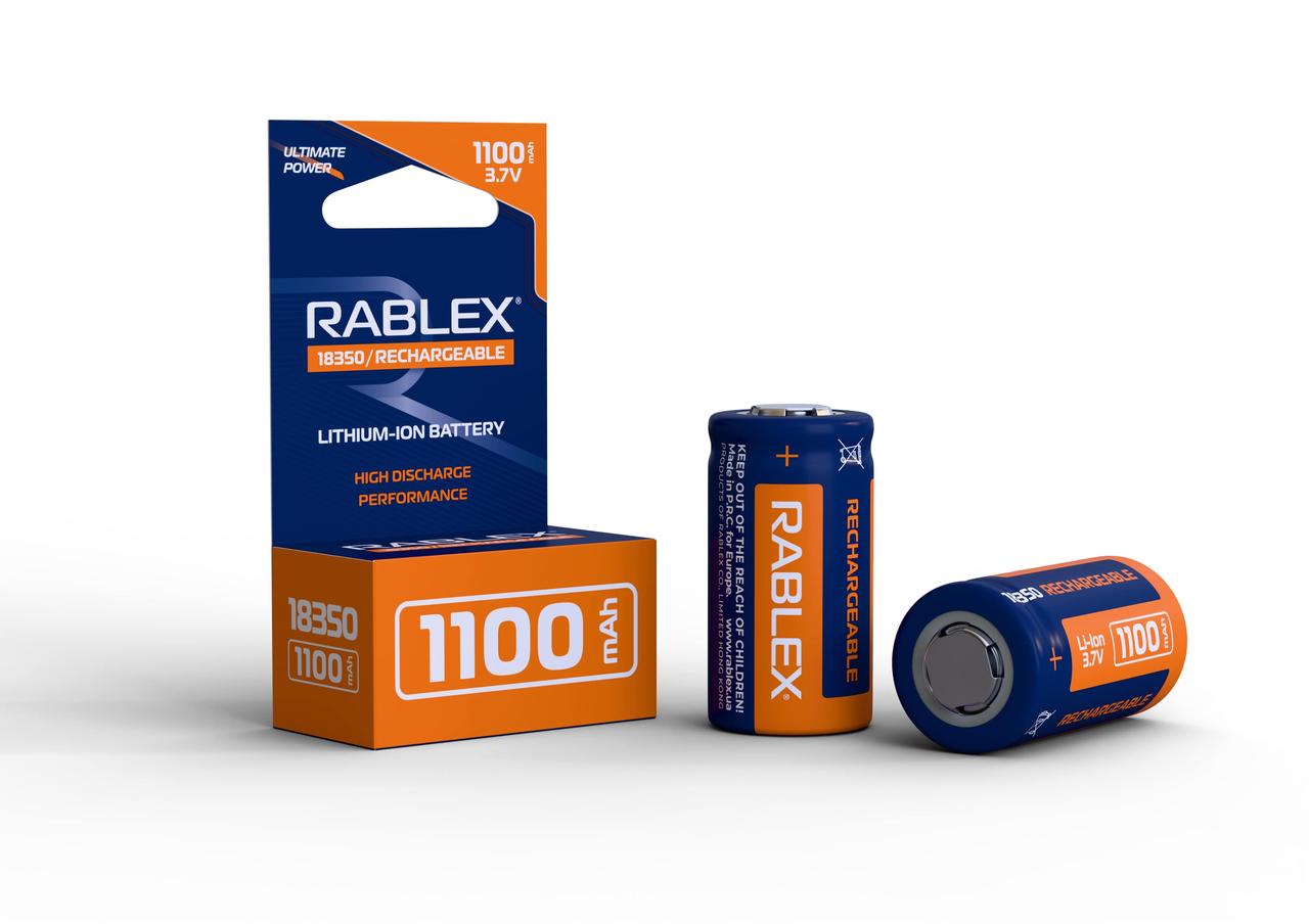 Акумулятор Rablex 18350 Li-lon 1100mAh 1pcs