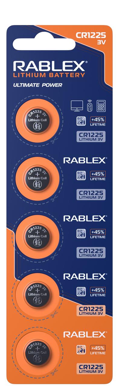 Батарейки Rablex CR1225 3V 5 шт