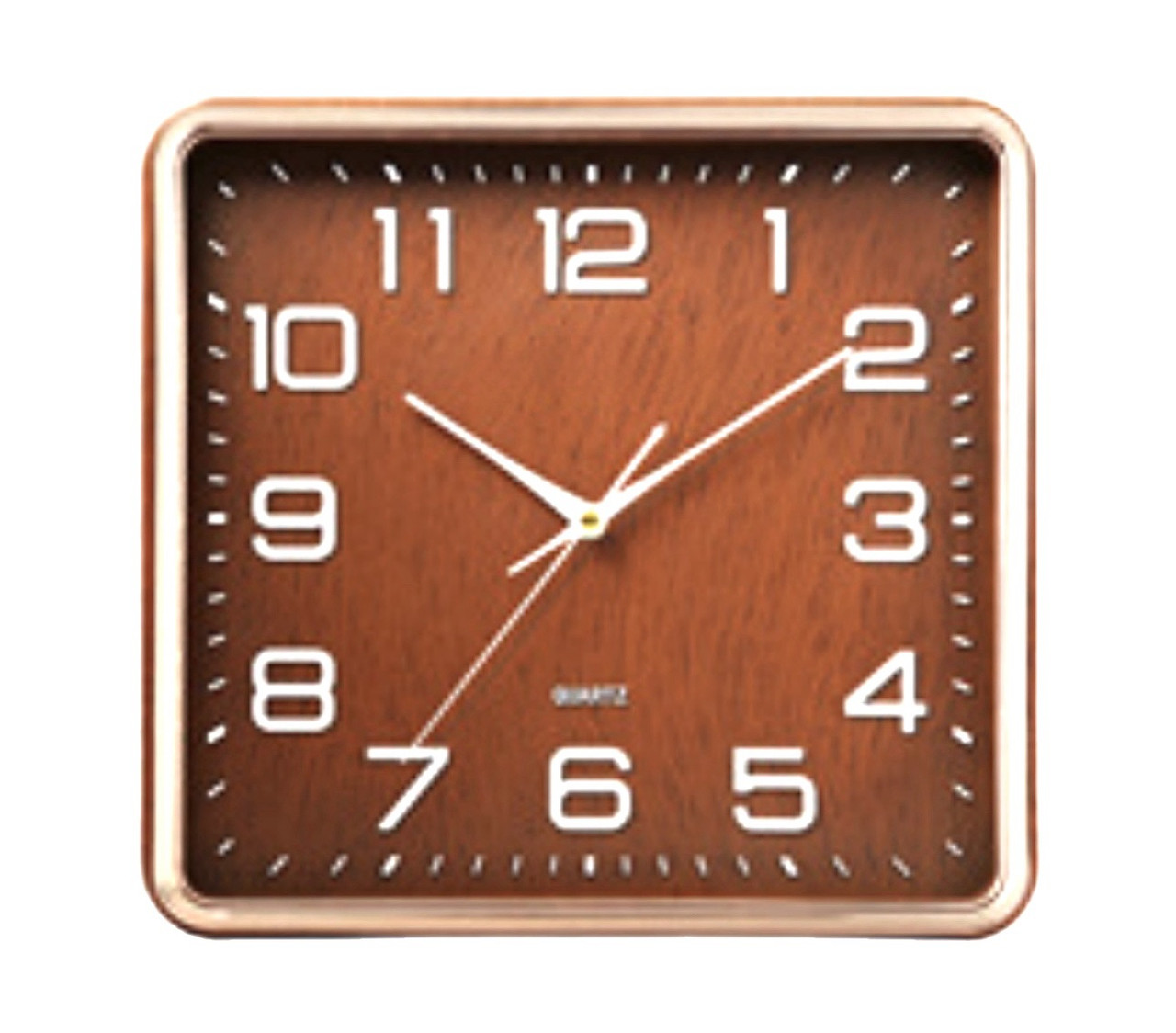 Годинник настінний 9283-2 квадратний коричневий (38см)