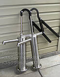 Ручний насос для свердловини з харчової нержавійки. Ручна колонка для води без електрики, фото 2