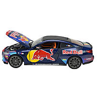 Машина метал BMW M4 G82 БМВ RED BULL LIVERY чорна 1:24 світло звук відкр.двері 20*8*5,5см (68292A), фото 7