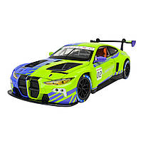 Машина метал BMW M4 GT3 БМВ зелена 1:24 світло звук відкр.двері 21*8,5*6см (68282A(PG), фото 3