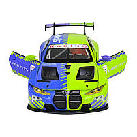 Машина метал BMW M4 GT3 БМВ зелена 1:24 світло звук відкр.двері 21*8,5*6см (68282A(PG), фото 6