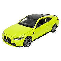 Машина метал BMW M4 БМВ зелена 1:24 світло звук відкр.двері 20*7,5*6см (68280A), фото 3