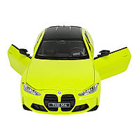 Машина метал BMW M4 БМВ зелена 1:24 світло звук відкр.двері 20*7,5*6см (68280A), фото 6