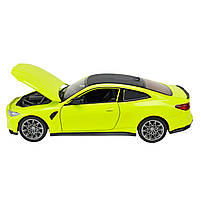 Машина метал BMW M4 БМВ зелена 1:24 світло звук відкр.двері 20*7,5*6см (68280A), фото 7