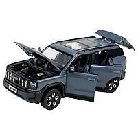 Машина метал Haval Kugou Хавал Кугоу сіра 1:32 світло звук відкр двері 14*5,5*5 см (68719), фото 2