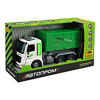 Машина Сміттєвоз зелений Автопром світло звук пластик 28*10*14,5см (AP9931), фото 2