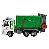 Машина Сміттєвоз зелений Автопром світло звук пластик 28*10*14,5см (AP9931), фото 4
